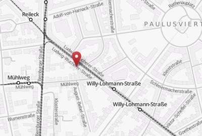 Lage der LuWu37 innerhalb der Stadt Halle (Saale)